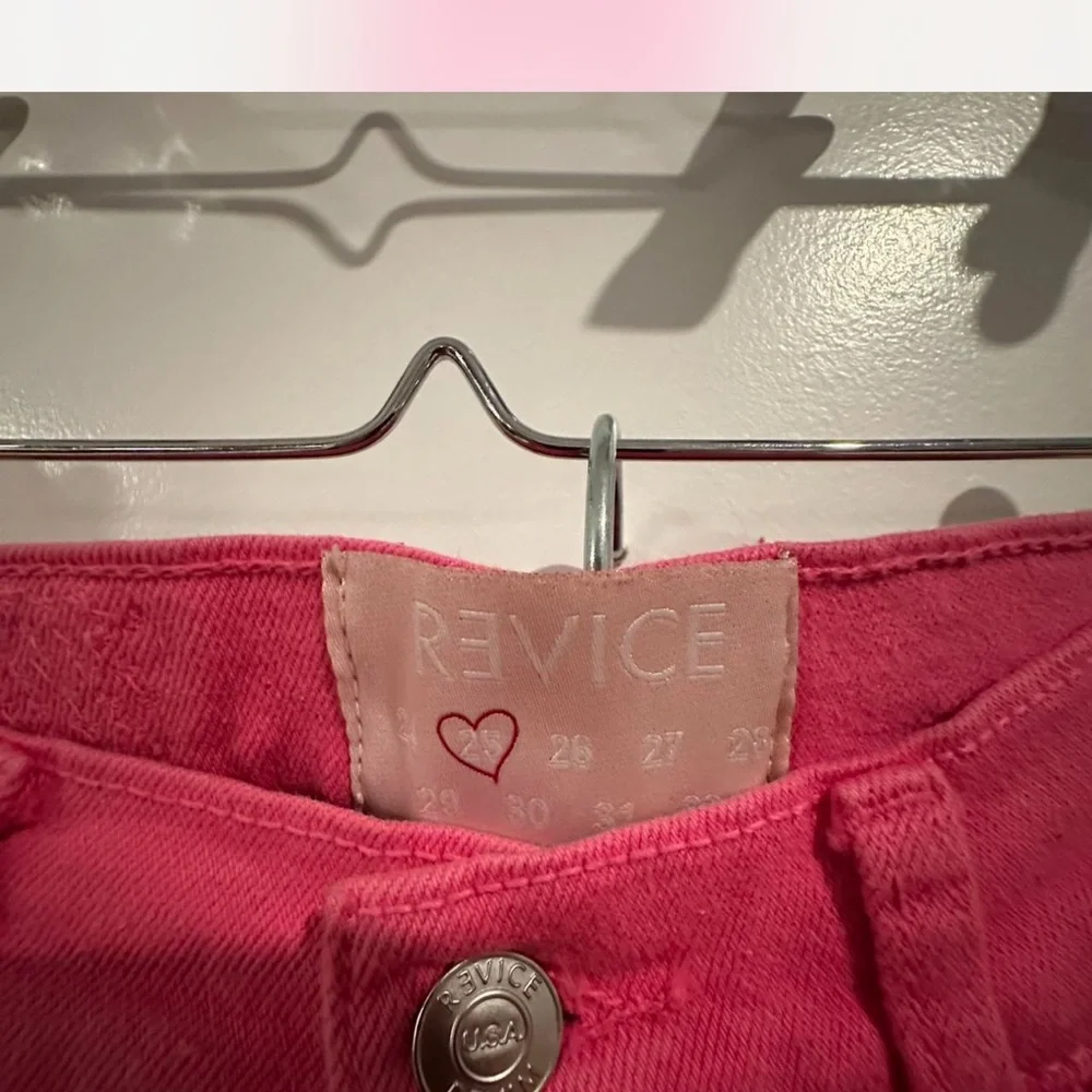 REVICE Hot Pink Denim Pants - Picture 3 of 4